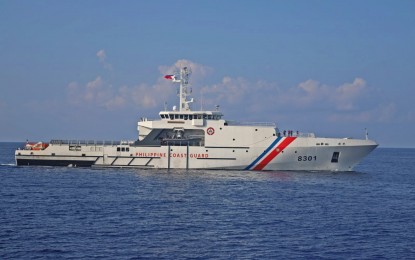 <p><strong>MARITIME SAFETY.</strong> The Philippine Coast Guard’s BRP Gabriela Silang arrives at Pier 15 of South Harbor, Manila on Monday (May 3, 2021) morning after participating in a joint training exercises with the Bureau of Fisheries and Aquatic Resources in the West Philippine Sea. Senator Bong Go said in a news release that President Rodrigo Duterte will continue to uphold the nation’s maritime rights. <em>(Photo courtesy of PCG)</em></p>