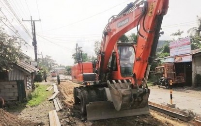 <p><strong>ROAD UPGRADING</strong>. Ongoing road rehabilitation in Carigara, Leyte. The portion of the national road linking the cities of Tacloban and Ormoc will undergo a major improvement this year, the Department of Public Works and Highways (DPWH) reported on Monday (May 3, 2021). <em>(Photo courtesy of DPWH)</em></p>