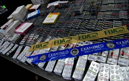 <p><strong>UNDECLARED.</strong> Photo shows undeclared 20,000 capsules of ivermectin and other regulated drugs intercepted at the Ninoy Aquino International Airport (NAIA) in Pasay City on May 4, 2021. The Bureau of Customs on Thursday (May 6) said the shipment from New Delhi, India was declared as “food supplements, multivitamins and multi-mineral capsules”. <em>(Photo courtesy of BOC)</em></p>