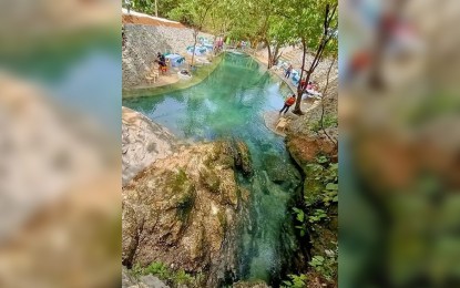 <p><strong>DEVELOPING TOURISM</strong>. A newly-opened cold spring resort in Matuguinao, Samar. The local government here has developed its cold springs into tourist destinations in a bid to attract more visitors to the town previously known for insurgency, Mayor Aran Boller said in an interview on Thursday (May 6, 2021). <em>(PNA photo by Roel Amazona)</em></p>