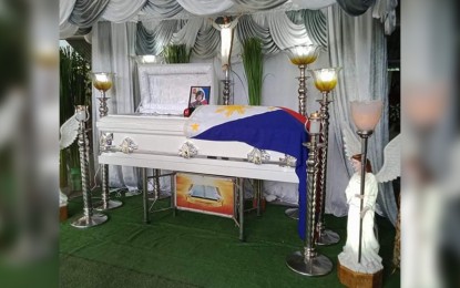 <p><strong>HERO'S BURIAL</strong>. Corporal Jan Oliver Rodriguez, a member of the Philippine National Police-Special Action Force (PNP-SAF) who was killed during an encounter in Lanao Del Norte, will be given a hero’s burial by the municipal government of Lingayen in Pangasinan. Rodriguez's remains arrived in his hometown of Barangay Quibaol on Sunday (May 9, 2021). <em>(Photo courtesy of Jac Rodriguez's Facebook Account)</em></p>