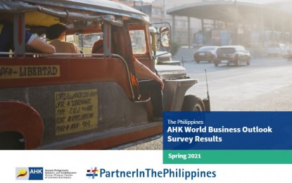 <p>Cover of the  AHK World Business Outlook (WBO) Survey-Spring 2021 done by German-Philippine Chamber of Commerce and Industry (GPCCI).</p>