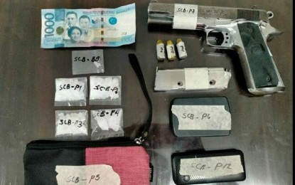 <p><strong>BUSTED</strong>. The confiscated pieces of evidence from the suspect arrested in a buy-bust in Floridablanca, Pampanga on Saturday (May 15, 2021). The suspect was identified as Renan Manacmul, 43, a former police officer, of Purok 1, Barangay Cabangcalan, Floridablanca, Pampanga. <em>(Photo by PRO-3)</em></p>