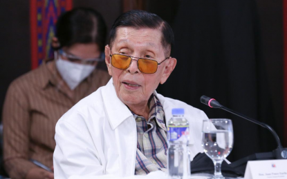 <p>Newly inducted Chief Presidential Legal Counsel Juan Ponce Enrile <em>(File photo)</em></p>