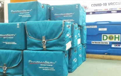 <p><strong>COVID-19 VAX.</strong> A total of 111,200 doses of Covid-19 vaccines arrived this week and delivered to Bulacan Vaccination Center in Hiyas ng Bulacan, Convention Center, City of Malolos, Bulacan in this undated photo. Of the total number, 76,800 doses are AstraZeneca vaccines that came in part from the donation of the Covid-19 Vaccines Global Access (COVAX) facility of the World Health Organization (WHO) while 34,400 doses are Sinovac vaccines which is part of the national government’s procurement from China. <em>(File photo courtesy of the Bulacan-PHO)</em></p>