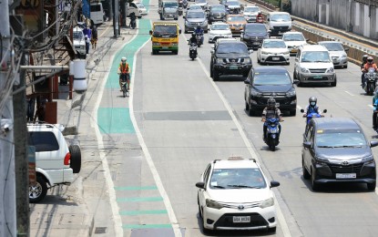 <p>A portion of Epifanio de los Santos Avenue in Quezon City<em> (PNA photo by Robert Alfiler)</em></p>