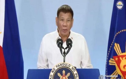 <p>President Rodrigo Duterte <em>(Screenshot courtesy of the Office of the Presidential Assistant on Foreign Affairs)</em></p>