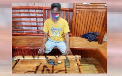 <p><strong>SURRENDERED</strong>. "Lito", 60, a former member of Northern Front-Komiteng Rehiyon Panay, surrenders to police in Sitio Canapay, Brgy. Caridad, Culasi, Antique on May 21, 2021. He will be endorsed to the Enhanced Comprehensive Local Integration Program for assistance as he leads a normal life.<em> (Photo courtesy of Culasi MPS)</em></p>