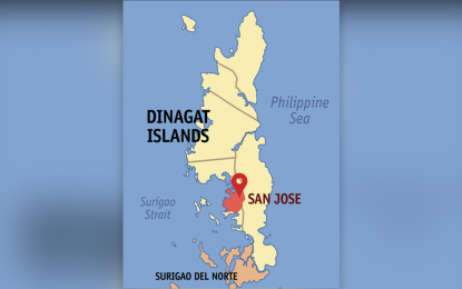 <p>Google map of San Jose town, Dinagat Islands province.</p>