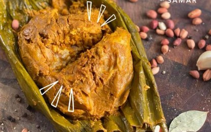 <p><strong>SAMAR CUISINE</strong>. <em>Tamalos</em>, the most popular product of the "Secret Kitchens of Samar," is a variation of the tamale, a dish of Mexican origin that found its way to the Philippines via the Manila-Acapulco Galleon trade. The Department of Tourism said on Wednesday (May 26, 2021) it has extended PHP3.06 million assistance to Samar province in the bid to enhance its culinary tourism. <em>(Photo courtesy of Secret Kitchens of Samar)</em></p>