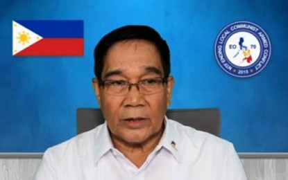 <p>National Security Adviser and NTF ELCAC vice chairperson, Hermogenes Esperon Jr. <em>(Screengrab from NTF-ELCAC virtual presser)</em></p>