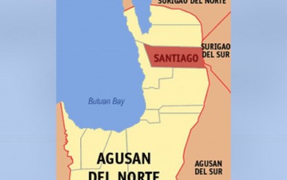 <p>(<em>Google map of Santiago, Agusan del Norte</em>) </p>