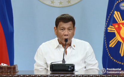 <p><strong>GET VACCINATED</strong>. President Rodrigo Duterte invites Filipinos to get vaccinated against Covid-19 in an infomercial released on Wednesday (June 2, 2021). Duterte said people’s participation in the government’s vaccination program is crucial to safely reopen the economy. <em>(Screenshot)</em></p>