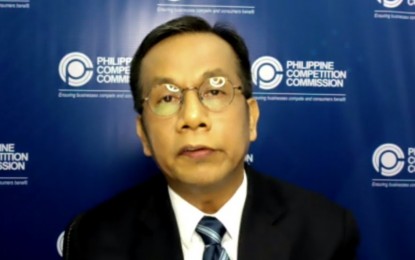 <p><span style="font-size: 11.0pt; font-family: 'Segoe UI','sans-serif';"><strong>EXPANSION PLANS</strong>. Philippine Competition Commission Arsenio Balisacan delivers his speech during a virtual forum on Enhancing Competition for Competitiveness and Economic Recovery on Friday (June 11, 2021). The commission will expand its office this year by putting up investigation hubs in Cebu and Davao. (Screenshot from the online forum)</span></p>