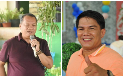 <p>Magpet Vice Mayor Rogelio Marañon (left), and M'lang Mayor Russel Abonado (right), both of North Cotabato province. <em>(Photos courtesy of Magpet and M'lang LGUs) </em></p>