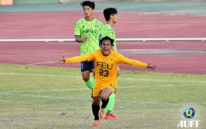 <p><strong>FREE NOW.</strong> Kieth Absalon, shown in this undated photo during an Asian University Football Federation tournament, and his cousin Nolven were buried in Masbate City on Sunday (June 13, 2021). They were killed on June 6 while cycling, with autopsy reports showing they succumbed to gunshot and anti-personnel mine explosion wounds. <em>(Photo courtesy of AUFF)</em></p>
<p> </p>