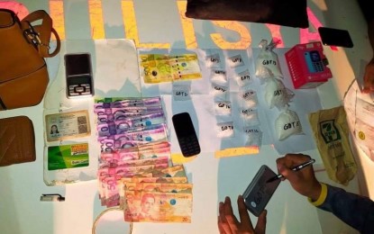 <p>SEIZED. The illegal drugs worth some PHP2.3 million seized from a call center agent in Cabanatuan City, Nueva Ecija on Sunday (June 13, 2021). The arrested suspect was identified as Sheryl Santos, 43, call center agent and resident of Barangay Hulo in Sto. Domingo, Nueva Ecija.<em> (Photo courtesy of Police Regional Office-3)</em></p>