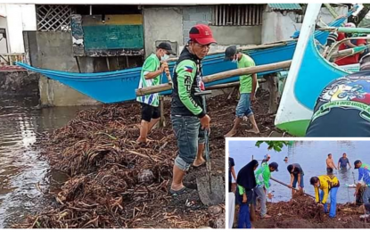 <p><strong>CLEANING THE SHORELINES</strong>. Members of non-government organizations joined hands in initiating Sunday (June 13, 2021) a cleanup drive in the shorelines of Parang, Maguindanao. Some five tons of garbage have been gathered during the daylong activity at the five-kilometer stretch of the beach zones in the municipality. <em>(Photos courtesy of RUK–Parang Chapter)</em></p>