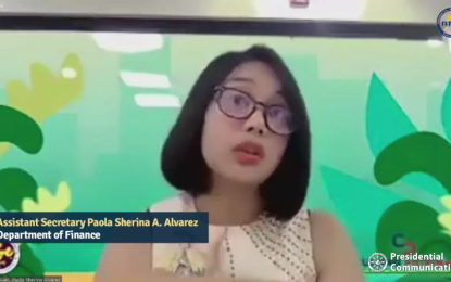 <p>Department of Finance Assistant Secretary Paola Sherina Alvarez <em>(Screengrab from RTVM)</em></p>
