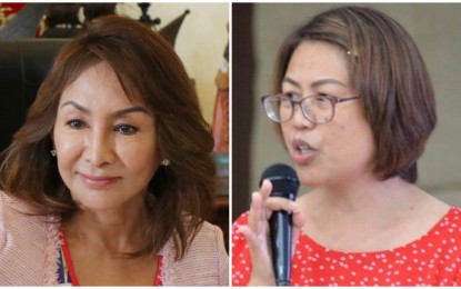 <p>Cebu Governor Gwendolyn Garcia (left) and DOH-7 chief pathologist and Covid-19 spokesperson Dr. Mary Jean Loreche. <em>(File photo)</em></p>