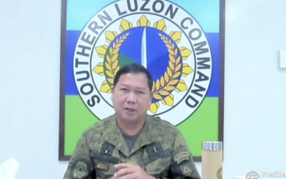 <p>Lt. Gen. Antonio Parlade, Jr., Southern Luzon Command chief</p>