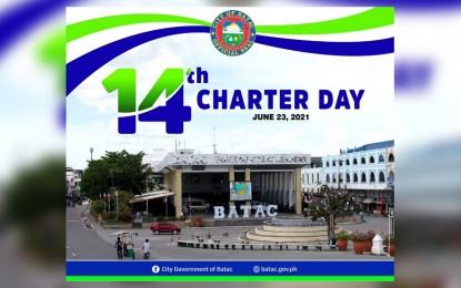 <p><strong>CHARTER DAY</strong>. The City of Batac is celebrating its 14th Charter Day celebration in virtual revelries on Wednesday (June 23, 2021). A three-day food fair and bazaar is ongoing at the Batac Riverside Empanadaan until June 25. (<em>Photo courtesy of the City Government of Batac</em>) </p>