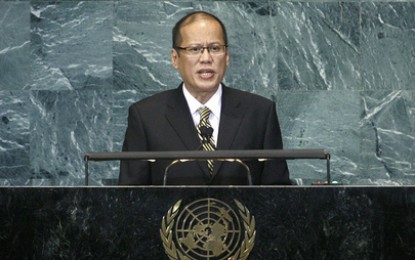 <p>Former President Benigno Aquino III at the 65th General Assembly of the United Nations in September 2010.<em>(Photo courtesy of UN Philippines)</em></p>