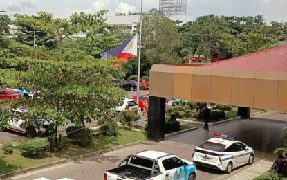 <p><strong>IN GRIEF</strong>. The Philippine flag at the Ormoc City Hall on Thursday (June 24, 2021) flies at half-mast to mourn the passing of former president Benigno S. Aquino III. Local officials in Eastern Visayas turned to social media to honor the late former president. <em>(Photo courtesy of Lalaine Marcos)</em></p>