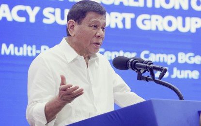 <p>Former president Rodrigo R. Duterte.<em> (File photo)</em></p>