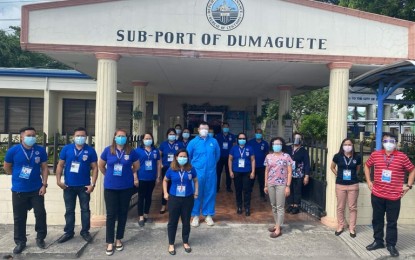 <p>Officials and staff of the Bureau of Customs Sub-port of Dumaguete. <em>(Photo courtesy of BOC)</em></p>