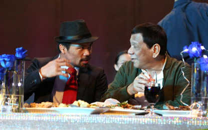 <p>President Rodrigo Roa Duterte and Senator Manny Pacquiao <em>(Presidential photo)</em></p>