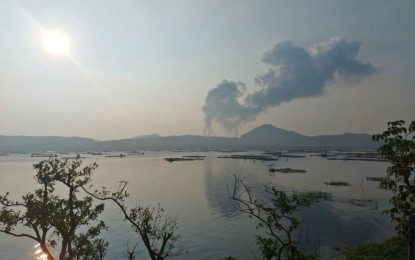 <p>Taal volcano <em>(File photo courtesy of PCG)</em></p>