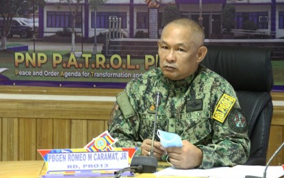 <p><strong>ALERT</strong>. Brig. Gen. Romeo Caramat Jr., the Director of the Police Regional Office in Caraga has warned police personnel to take precautionary measures against the planned attacks by the New People’s Army (NPA) rebels. PRO-13 has received vital information on the plan of the NPA rebels to attack police personnel even in their residences. <em>(PNA file photo by Alexander Lopez)</em></p>