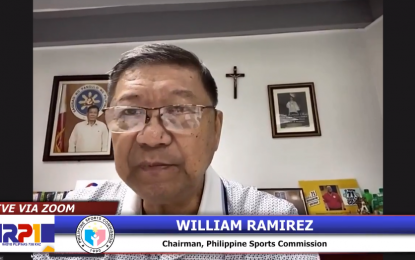 <p>Philippine Sports Commission chairman William “Butch” Ramirez<em> (Screengrab)</em></p>