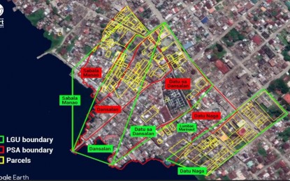 <p><strong>BOUNDARIES</strong>. A map of Marawi City, provided by the International Alert Philippines (IAP), shows its barangays with different boundaries based on data from the Philippine Statistics Authority and the local government. The IAP said land issues are often factored in most disputes and conflicts amid the reconstruction and rehabilitation efforts in the city after the 2017 siege. <em>(Image courtesy of IAP)</em></p>