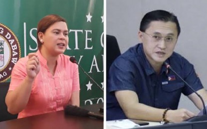 <p><span data-preserver-spaces="true">Presidential daughter and Davao City Mayor Sara Z. Duterte (L) and Senator Christopher Lawrence “Bong” Go.  </span><em><span data-preserver-spaces="true">(File photos) </span></em></p>