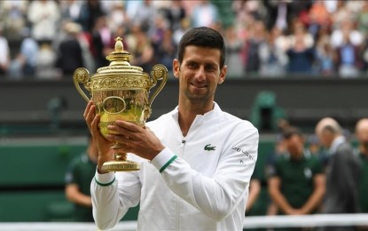 <p>Serbian tennis star Novak Djokovic</p>