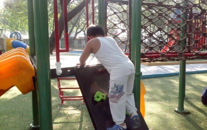 <p><strong>DAY OUT.</strong> The Quezon City Memorial Circle is one of 19 safe outdoor areas identified by the local government. The playground of the famous park near the City Hall, like in this undated photo, has come alive again with shrieks and laughter from children who must be accompanied by fully vaccinated guardians. <em>(Photo courtesy of Kagawad Alex Camartin Facebook)</em></p>