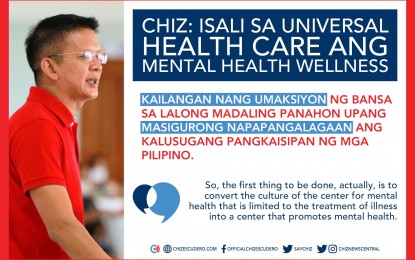 Escudero pushes inclusion of mental health wellness in UHC