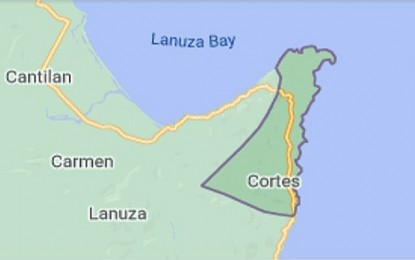 <p>Cortes, Surigao del Sur<em> (Photo courtesy of Google Maps)</em></p>
<p> </p>