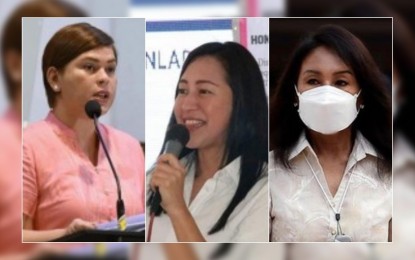 <p><strong>TOP PERFORMERS.</strong> (From left) Davao City Mayor Sara Duterte, Quezon City Mayor Joy Belmonte, and Cebu Governor Gwendolyn Garcia top a July 2021 survey that rated local officials’ performance. The RP-Mission and Development Foundation said the initiative was meant to assess how their constituents rate them and aid in hatching better programs. <em>(File photos)</em></p>