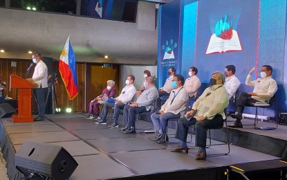 <p>Human Development and Poverty Reduction Cluster Pre-SONA forum at the Philippine International Convention Center on July 14, 2021 <em>(Photo courtesy of PICC)</em></p>