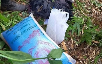 <p><strong>FOILED PLAN.</strong> The Army’s 29th Infantry Battalion recovered personal belongings left behind by the communist New People’s Army (NPA) rebels after two armed encounters last July 17 in Barangay Mahayhay, Kitcharao, Agusan del Norte. The military received reports that the rebels were planning to sabotage the Bike for Peace and Justice activity in the area.<em> (Photo courtesy of 29IB)</em></p>
