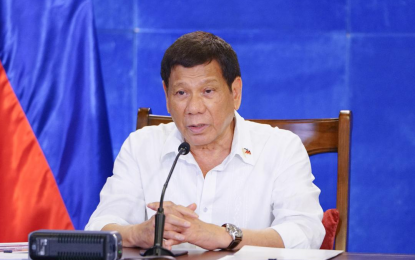 <p><strong>STRICTER MEASURES</strong>. President Rodrigo Duterte gives updates on government’s response against Delta variant during his regular Talk to the People on Monday night (July 19, 2021). Duterte is eyeing more stricter measures against the more aggressive and fatal variant of Covid-19. <em>(Presidential photo by Joey Dalumpines)</em></p>