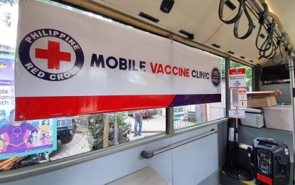 <p>Philippine Red Cross mobile vaccination center Bakuna Bus <em>(Photo courtesy of PRC)</em></p>