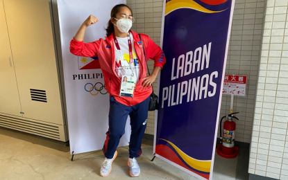 <p>Olympic gold medalist weightlifter Hidilyn Diaz<em> (Photo grabbed from Hidilyn Diaz's Facebook Page)</em></p>