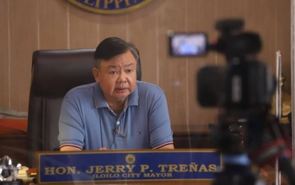 <p><strong>FIRST DELTA CASE.</strong> Mayor Jerry Treñas confirms in a media interview on Thursday (July 29, 2021) the first case of the Covid-19 Delta variant in Iloilo City. The workplace and place of residence of the case are now on lockdown to give way to contact tracing and testing. <em>(Photo by Arnold Almacen/City Mayor’s Office)</em></p>