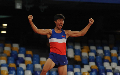 Filipino pole vaulter Obiena strikes gold in France