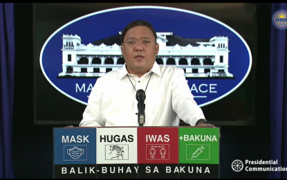 <p>Presidential Spokesman Harry Roque <em>(Screengrab from RTVM)</em></p>