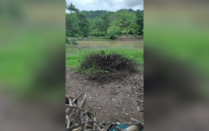 <p><strong>NUEVA ECIJA KIDNAP-SLAY.</strong> Photo shows the area in Sitio Pinagpala, Barangay Imelda Valley, Palayan City where the burned remains of kidnap victim Nadia Casar were recovered on Aug. 1, 2021. PNP chief, Gen. Guillermo Eleazar has ordered the immediate dismissal of the five Nueva Ecija police officers involved in the crime.<em> (Photo courtesy of PNP-AKG)</em></p>